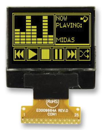 MCOT128064N2Z-YM DISPLAY, OLED MIDAS