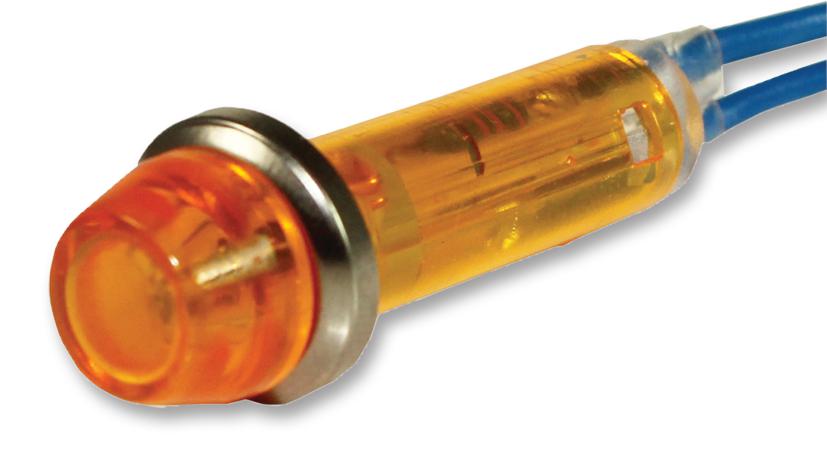 IND5032405-240-T/AMB NEON INDICATOR, AMBER, 240V CAMDENBOSS