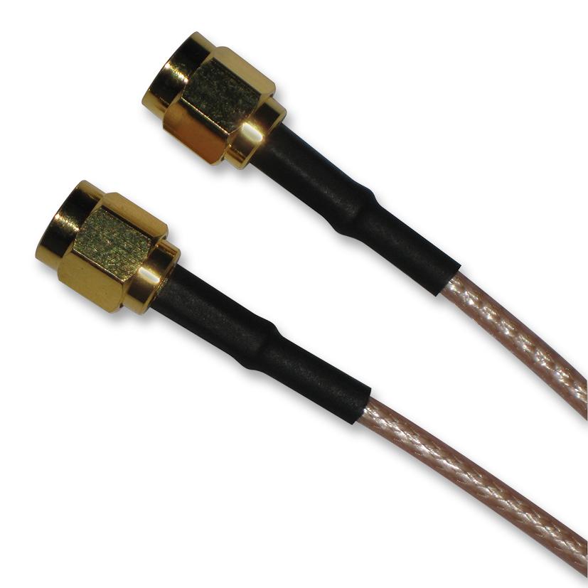 135101-01-M0.50 COAXIAL CABLE, RG316/U, SMA PLUG, 0.5M AMPHENOL CONNEX