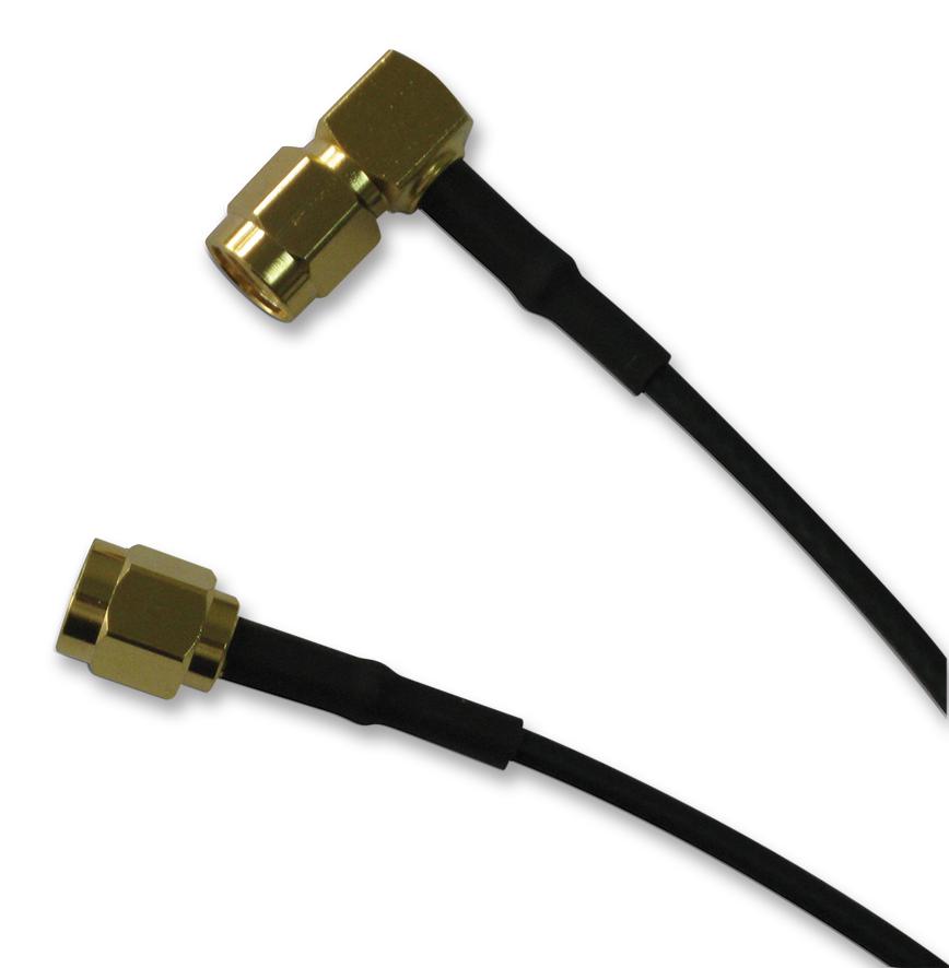 135103-01-M0.50 COAXIAL CABLE, RG316/U, SMA PLUG, 0.5M AMPHENOL CONNEX