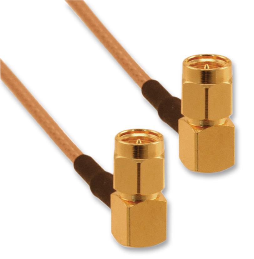 135104-01-M0.50 COAXIAL CABLE, RG316/U, SMA PLUG, 0.5M AMPHENOL CONNEX