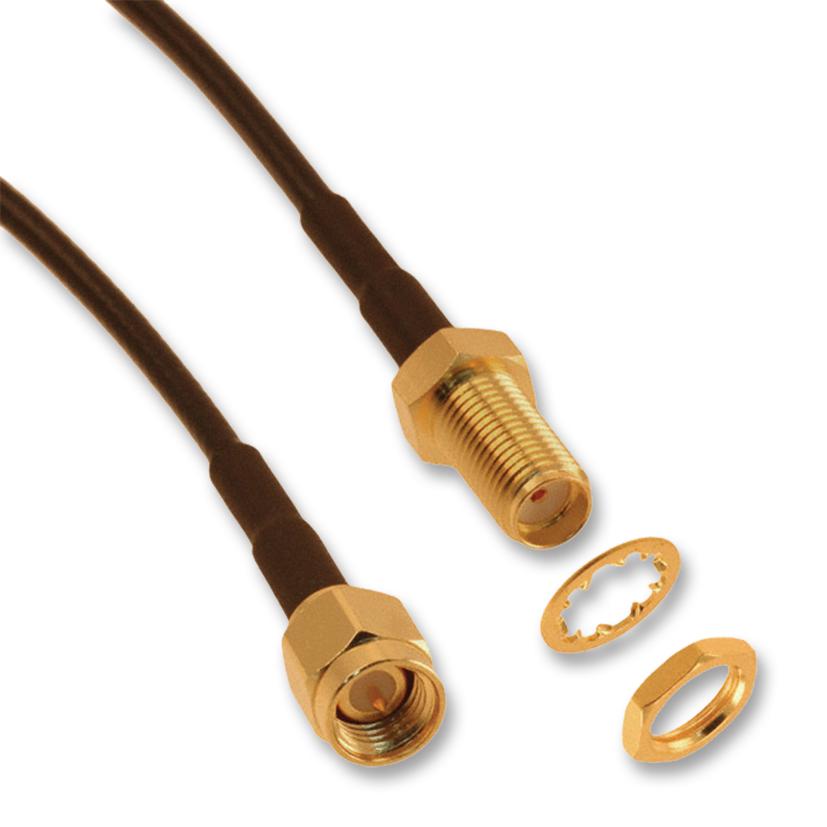 135110-02-M0.75 COAXIAL CABLE, RG174/U, PLUG-JACK, 0.75M AMPHENOL CONNEX