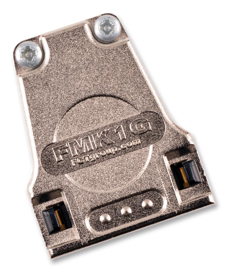 172704-0096 D-SUB BACKSHELL, DE, 180°, ZINC BODY MOLEX / FCT
