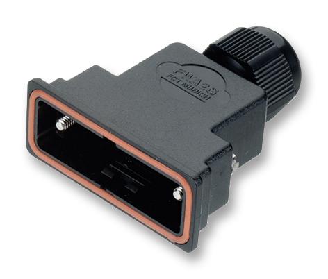172704-0200 D SUB BACKSHELL, SIZE DD, POLYESTER MOLEX / FCT