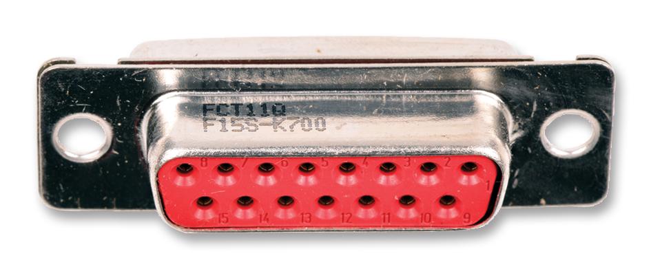 172704-0080 D SUB CONN, RCPT, 15POS, SOLDER MOLEX / FCT
