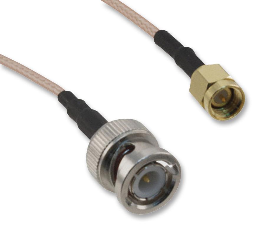 245101-01-M1.00 COAXIAL CABLE, RG316/U, SMA-BNC PLUG, 1M AMPHENOL CONNEX