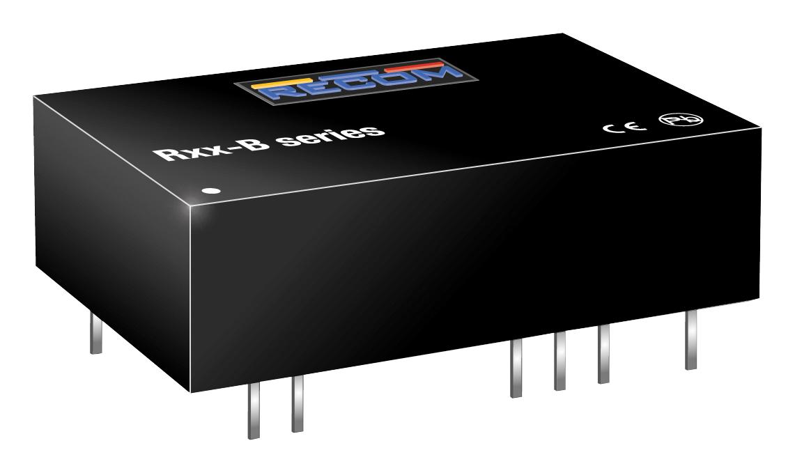 R24-100B DC/DC CONV, 5W, 100V, 0.05A, DIP RECOM POWER