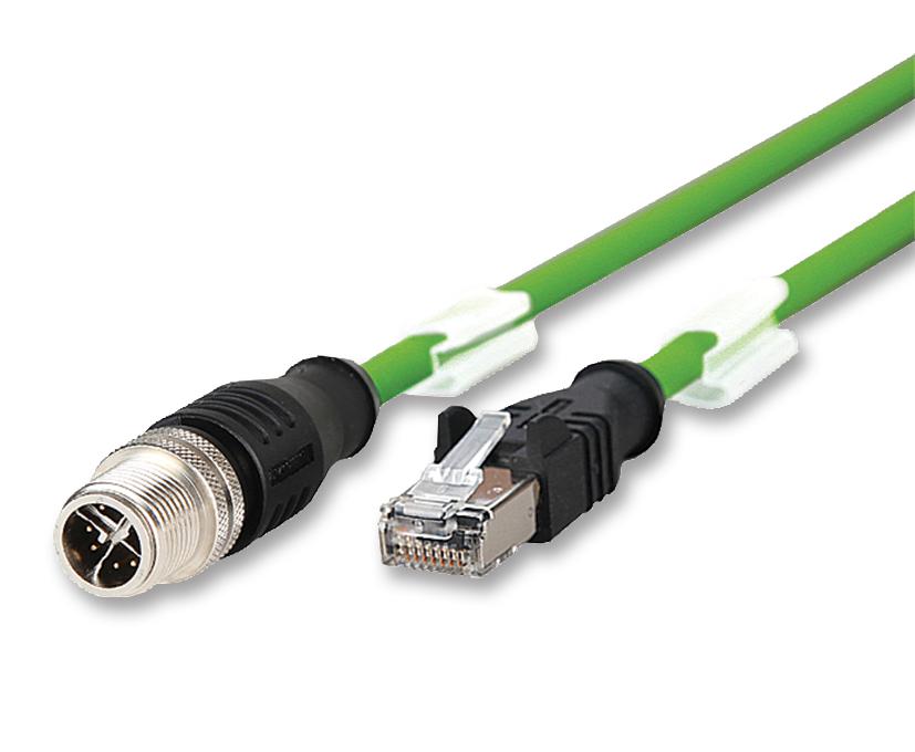 142M2X15020 SENSOR CABLE, M12 PLUG 8POS-RJ45, 2M METZ CONNECT