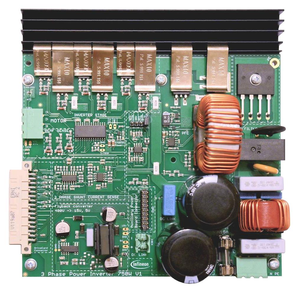 KIT_XMC750WATT_MC_AK_V1 EVAL BRD, XMC4400/XMC1300 MOTOR CONTROL INFINEON