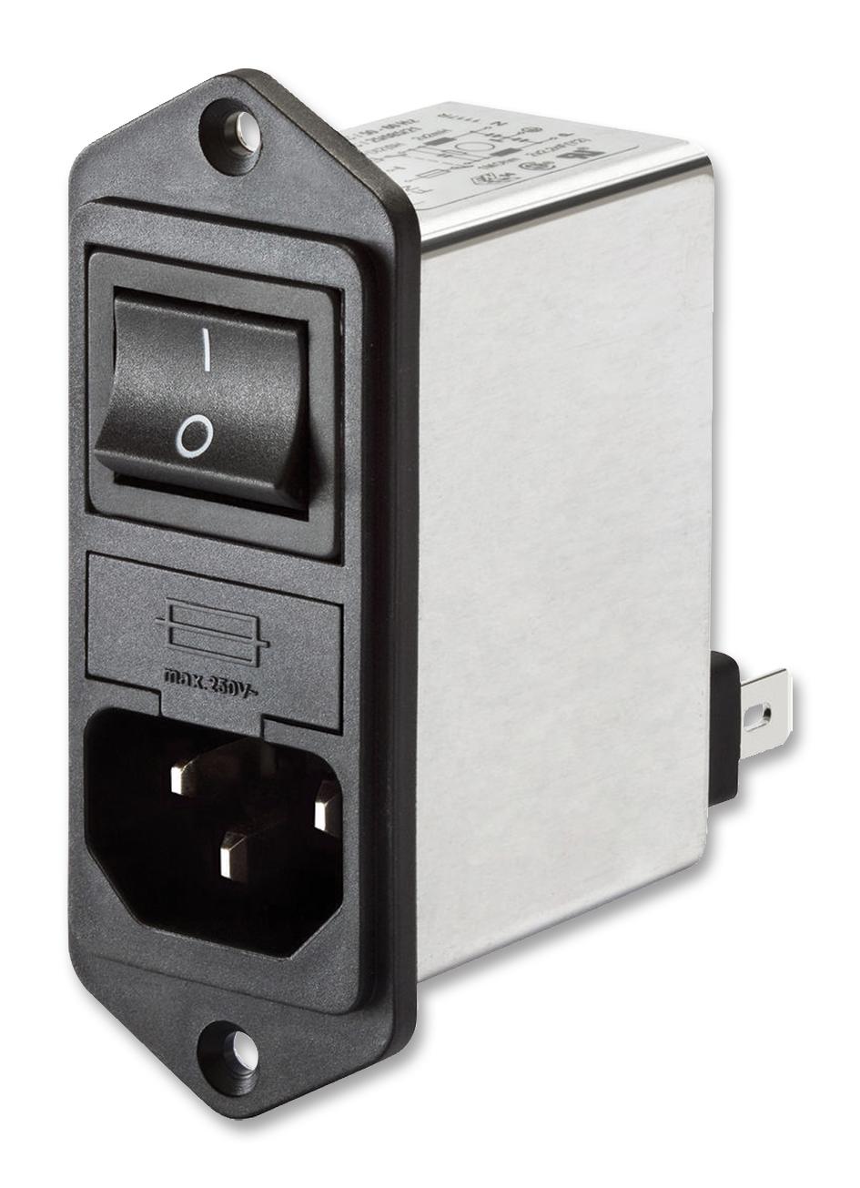 FN282B-4-06 PEM FILTER 2 FUSE 4A MEDICAL VERTICAL SCHAFFNER