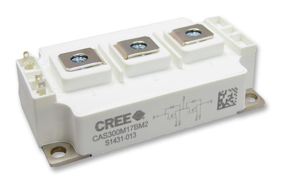 CAS300M17BM2 MOSFET, DUAL N-CH, 1.7KV, 325A, MODULE WOLFSPEED
