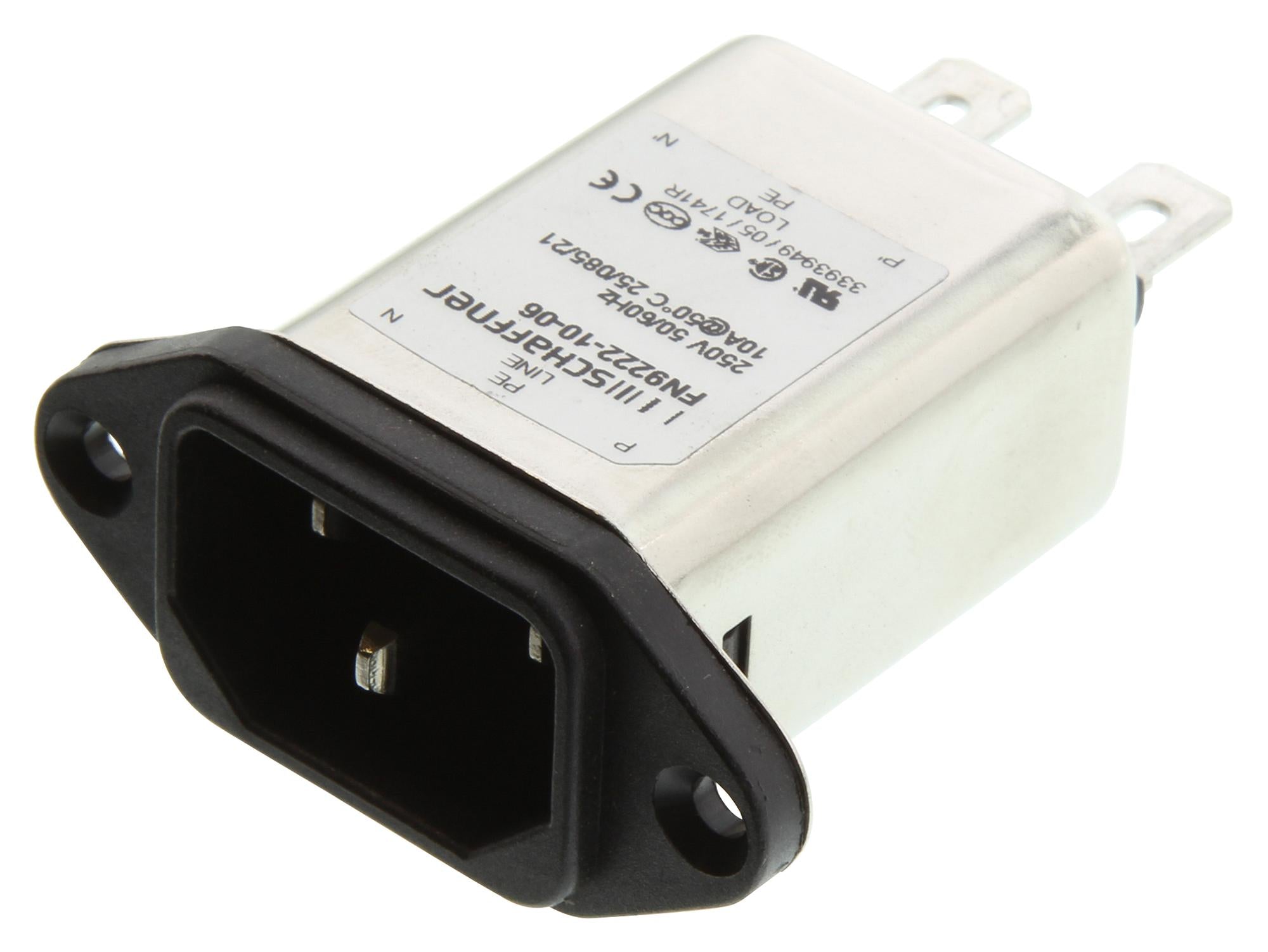 FN9222RB-20-06 FILTER, EMI, 23A, 250VAC, QC SCHAFFNER