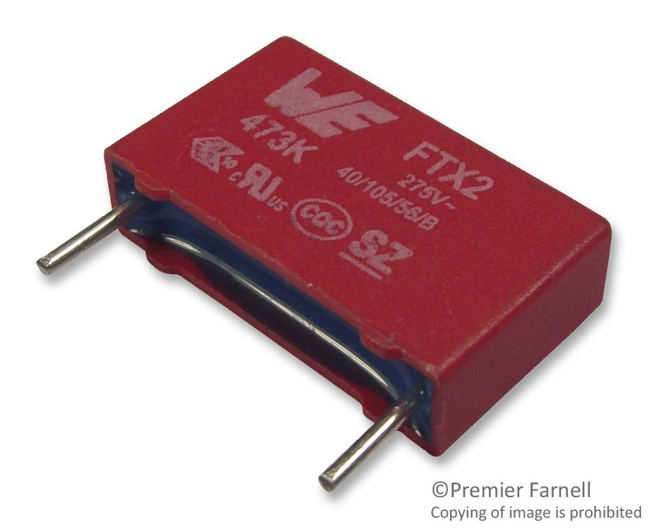 890324025009CS CAP, 0.047µF, 275VAC, 10%, PP WURTH ELEKTRONIK