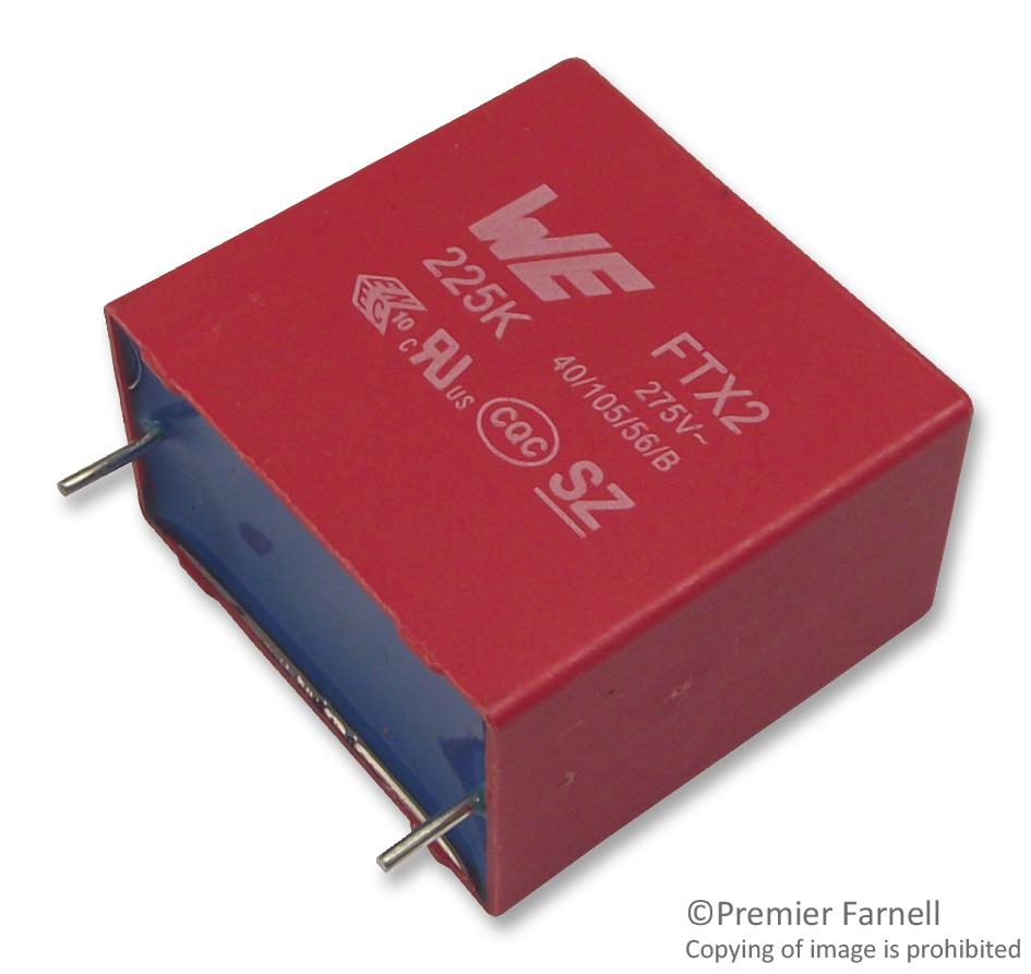 890324026027CS CAP, 1µF, 275VAC, 10%, PP WURTH ELEKTRONIK