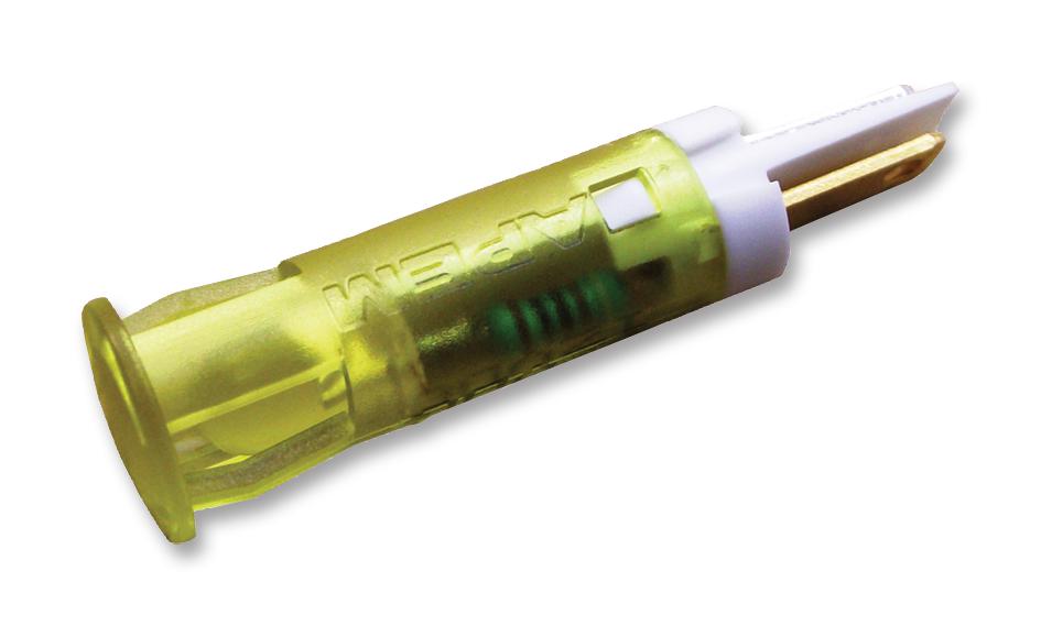 QS81XXY24 INDICATOR, LED PANEL MNT, 8MM, YELLOW APEM