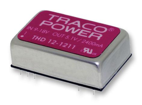 THD 12-4823 DC-DC CONVERTER, 2 O/P, 12W, DIP TRACO POWER