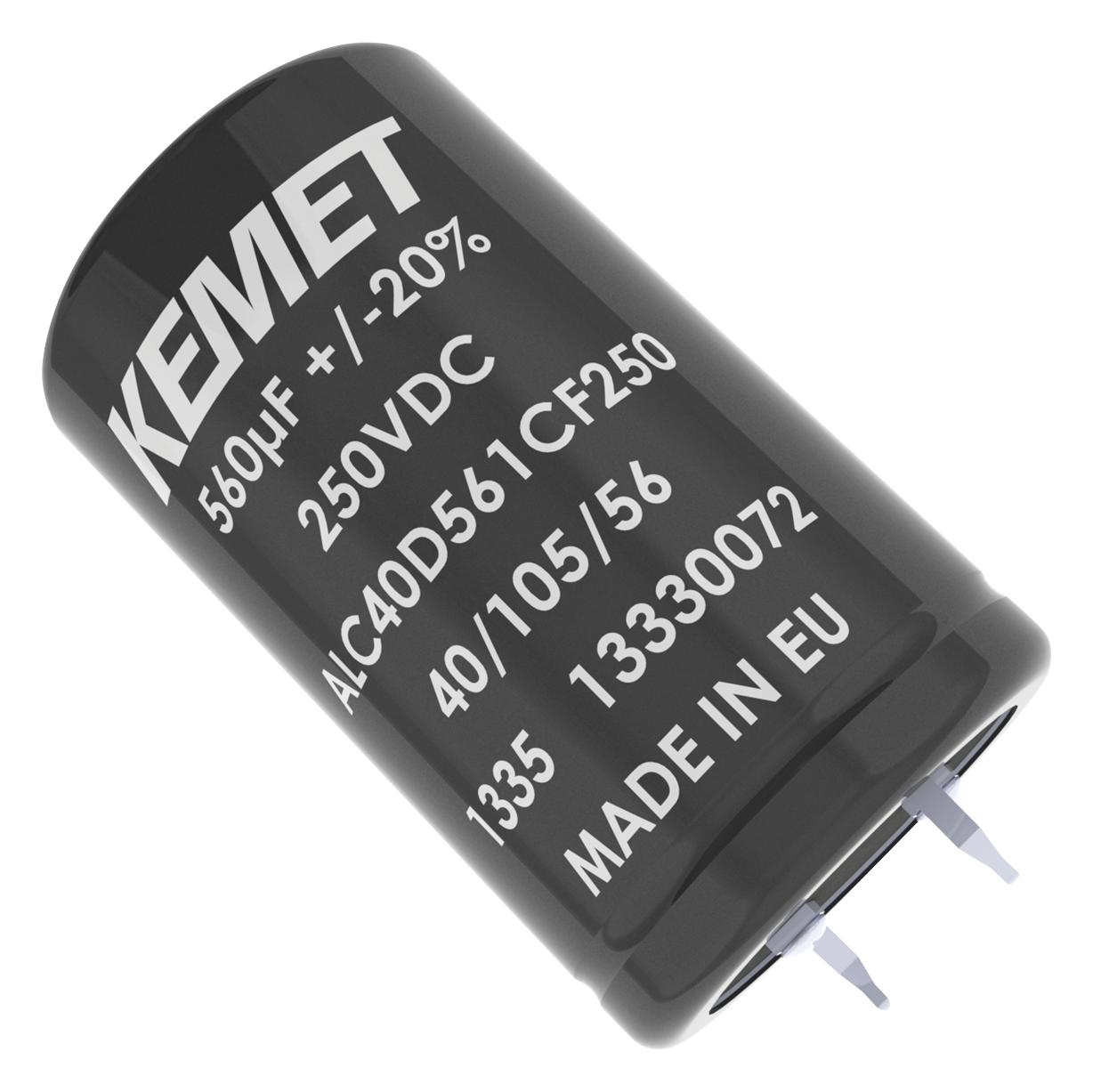 ALC40A221BB250 CAP, 220µF, 250V, ALU ELEC, SNAP-IN KEMET