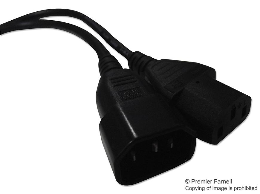 152129 POWER CORD, IEC C13-C14, 5M, 250VAC VOLEX