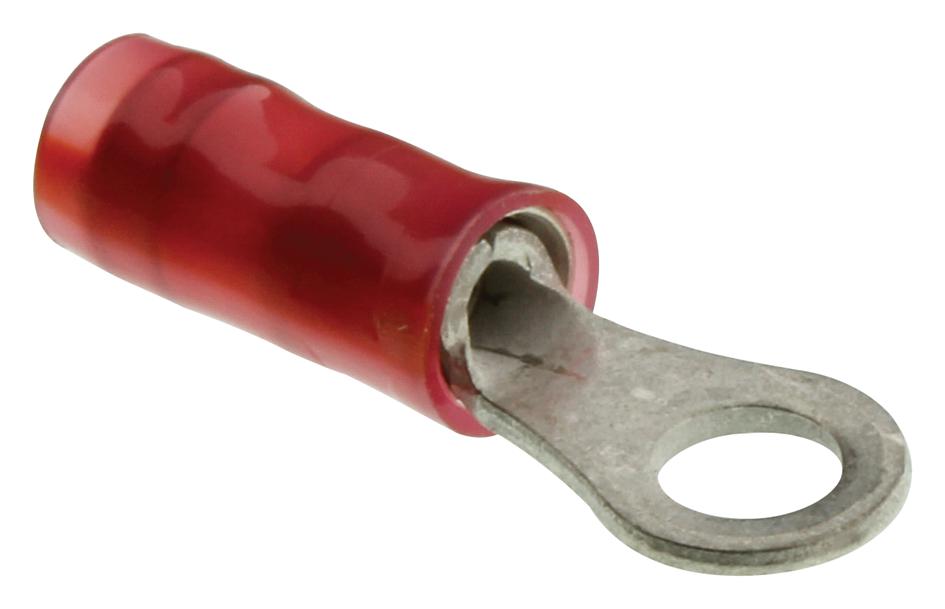 51863 TERMINAL, RING TONGUE, #6, 16AWG, RED AMP - TE CONNECTIVITY