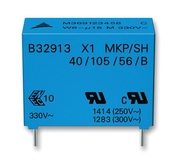B32912A3154K000 CAP, 0.15µF, 10%, PP EPCOS