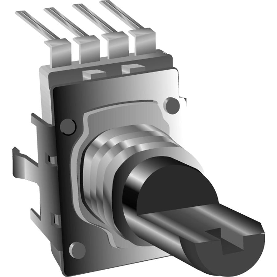 PTV111-3415A-B103 POT, ROTARY, 10KOHM, 15MM, 20% BOURNS