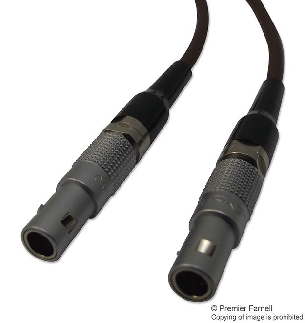 MSB.00.250.LTE200 RF COAXIAL CABLE, FFS STR PLUG, 2M LEMO