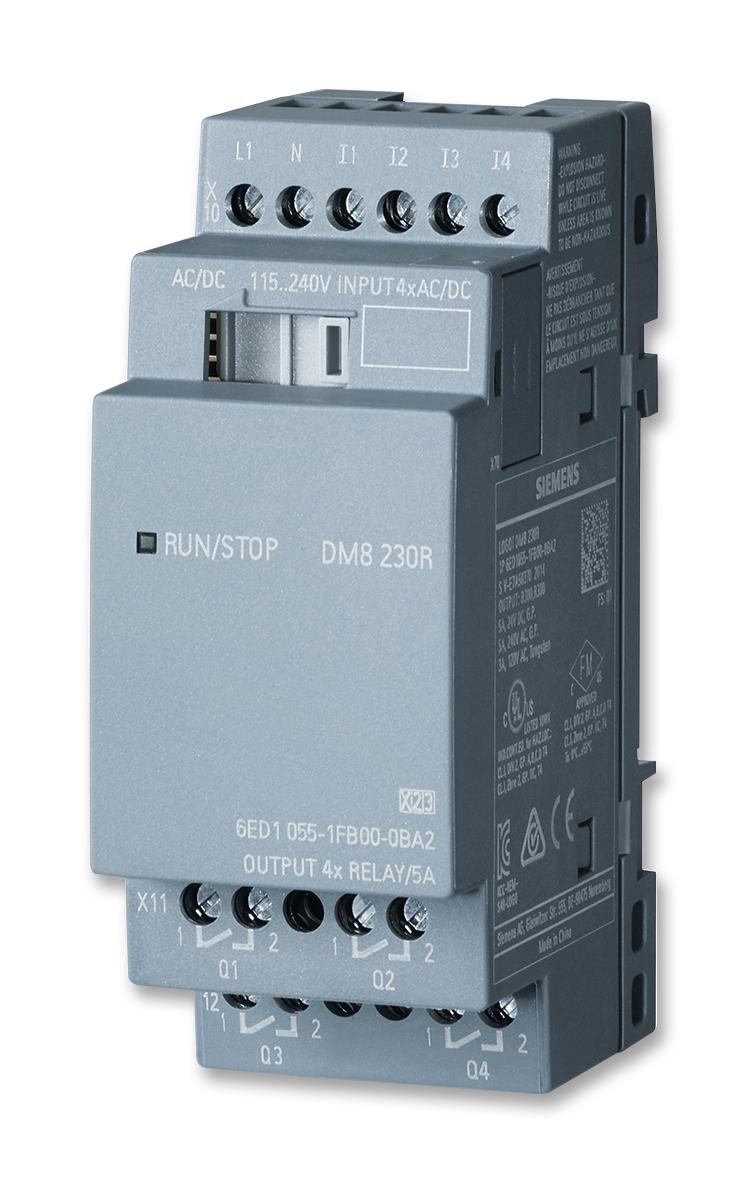 6ED1055-1FB00-0BA2 EXPANSION MOD, LOGO DM8, 4 I/P, 4 O/P SIEMENS