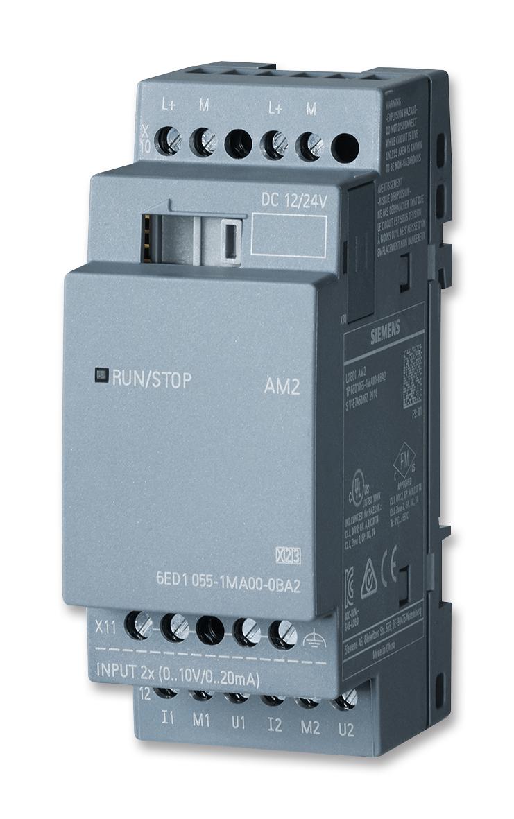 6ED1055-1MA00-0BA2 EXPANSION MODULE, LOGO AM2, 2 I/P SIEMENS