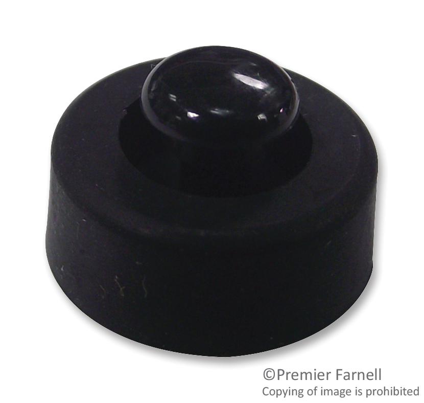 TRFF-003-P3X5.5B FEET, RIVET, THERMOPLAST, BLACK, 5.5MM TR FASTENINGS