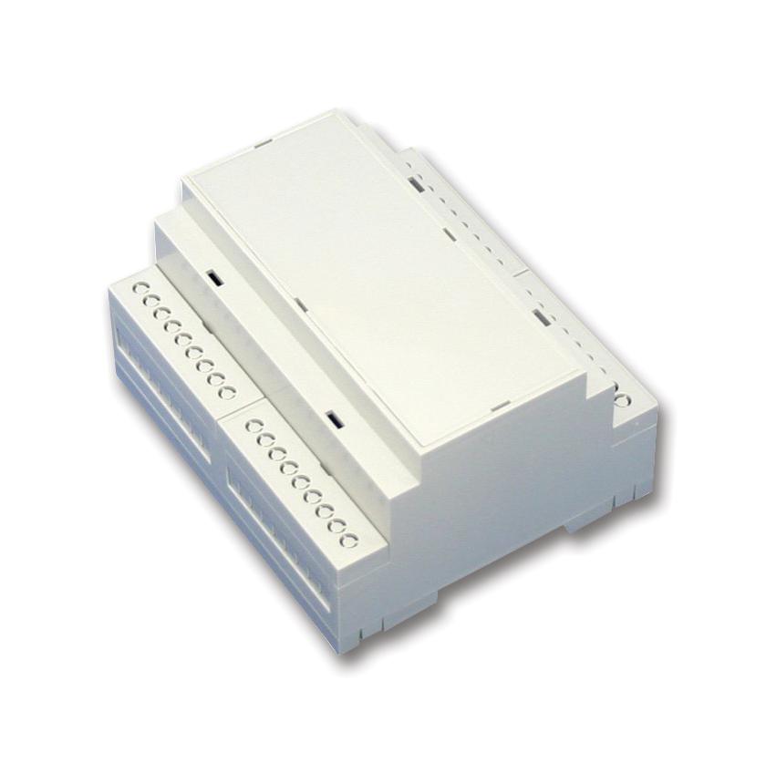 DMB4770 ENCLOSURE, DIN RAIL, 12POS, ABS/PC, GREY BUD INDUSTRIES