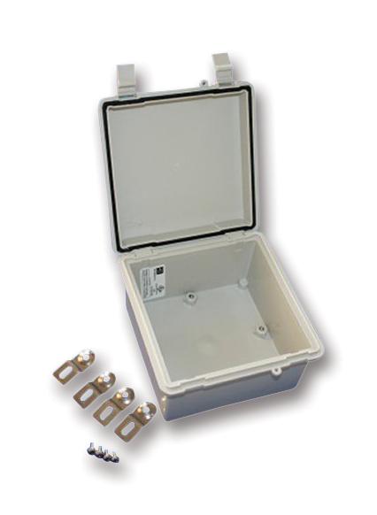 NBF32312 ENCLOSURE, WALL MNT, HINGED DOOR, PBT/PC BUD INDUSTRIES