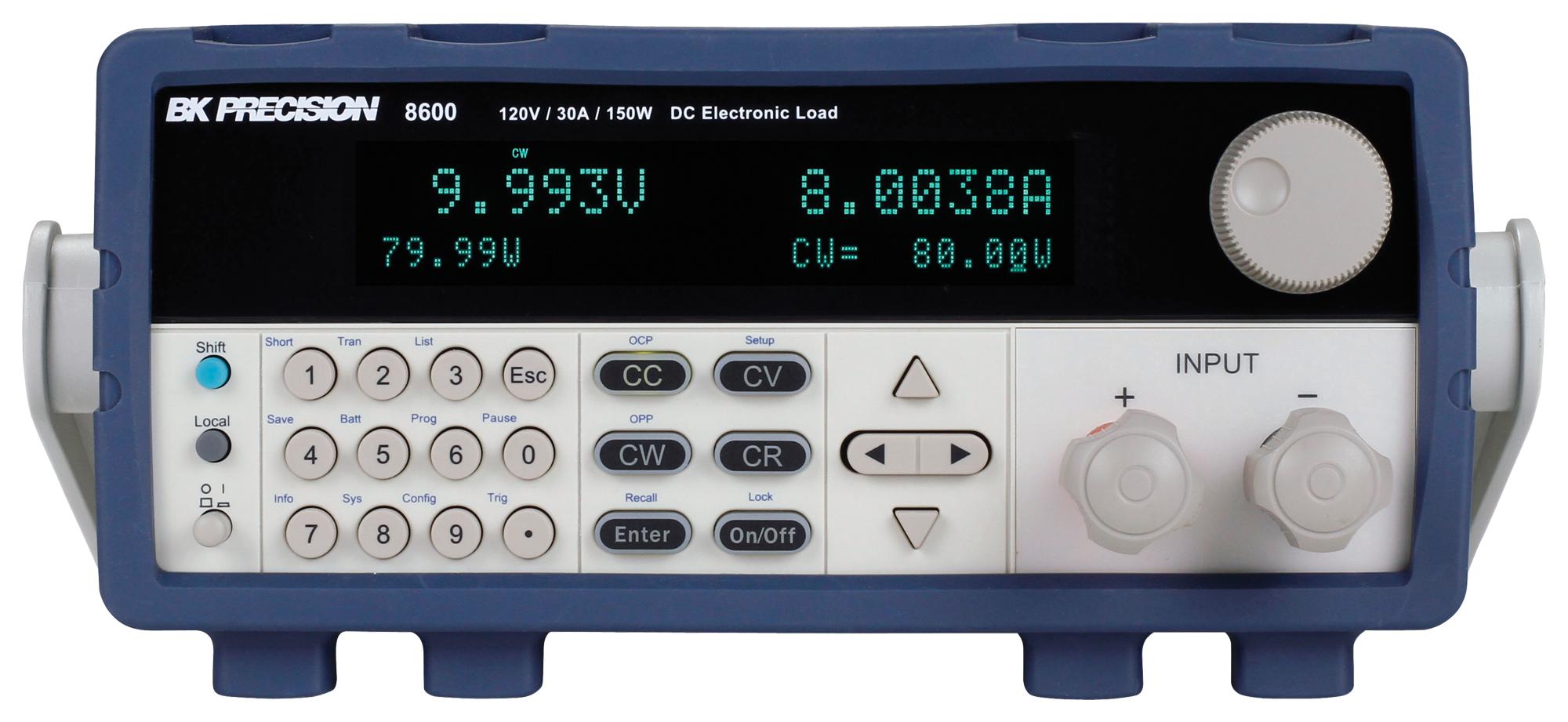 BK8602 DC LOAD, PROG, 15A, 0-500V, 200W B&K PRECISION
