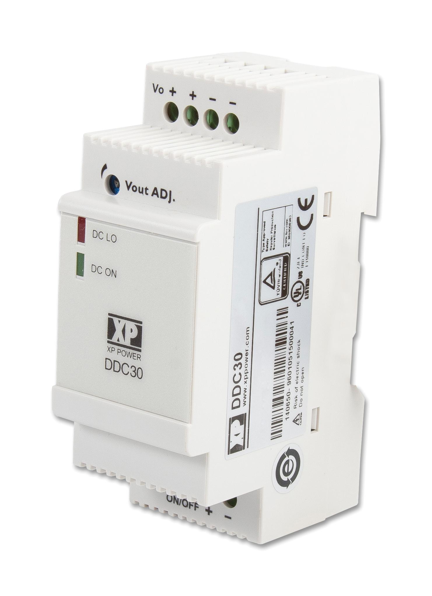 DDC3024S24 DC-DC CONVERTER, 24V, 1.25A XP POWER