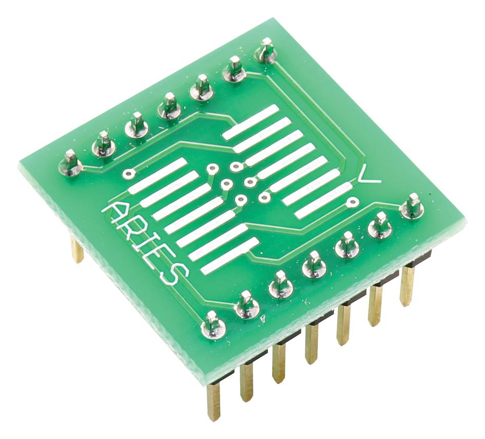 LCQT-SOIC14W IC ADAPTOR, 14-SOIC TO DIP, 2.54MM ARIES