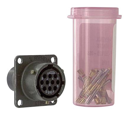 PT02SE18-11S CIRCULAR CONNECTOR, RCPT, 18-11, FLANGE AMPHENOL INDUSTRIAL