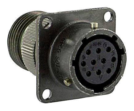 PT00CE8-3S-SR CIRCULAR CONNECTOR, RCPT, 8-3, FLANGE AMPHENOL INDUSTRIAL