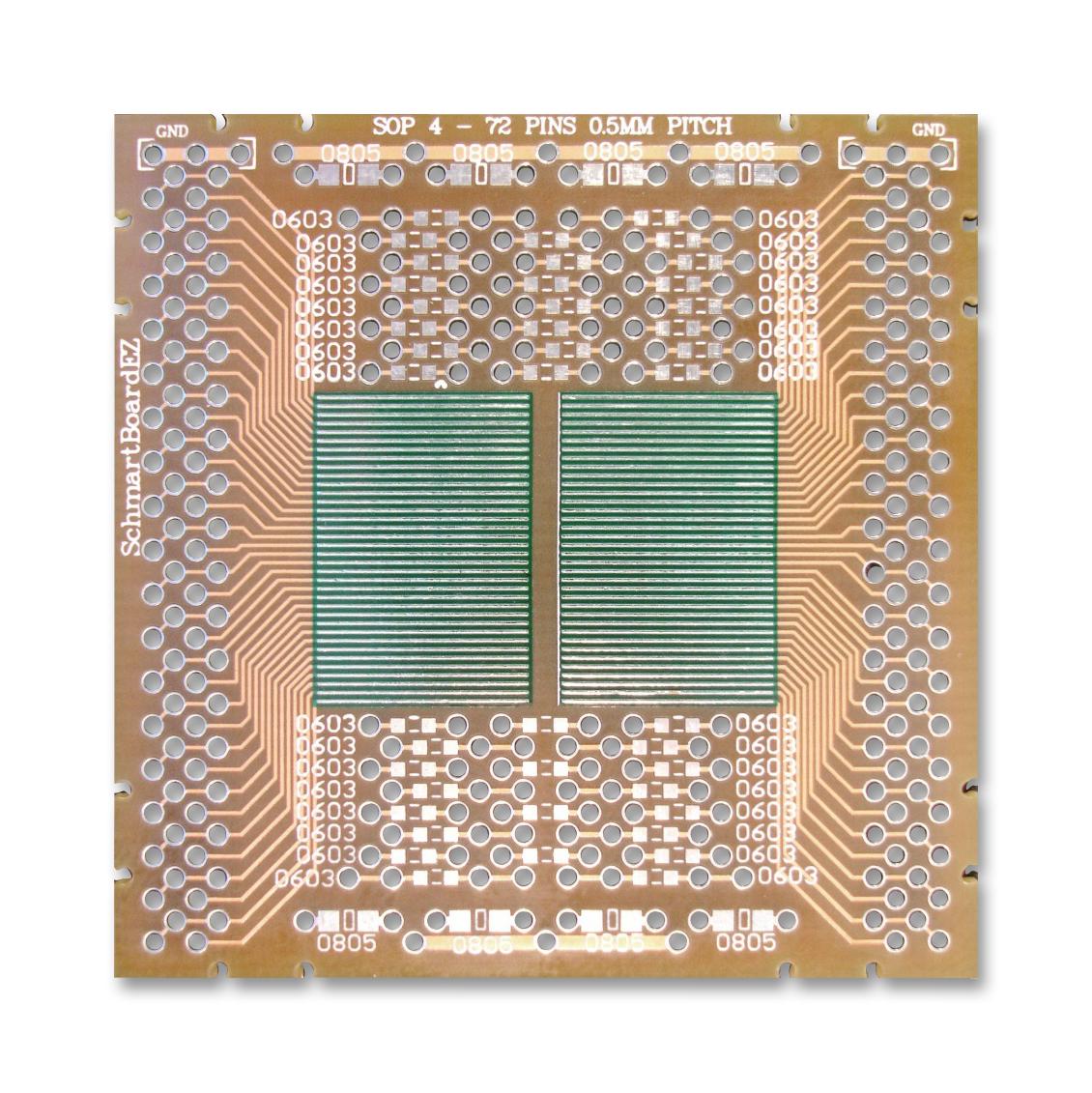 202-0007-01 IC ADAPTOR, SMD/THD, 50.8MM X 50.8MM SCHMARTBOARD