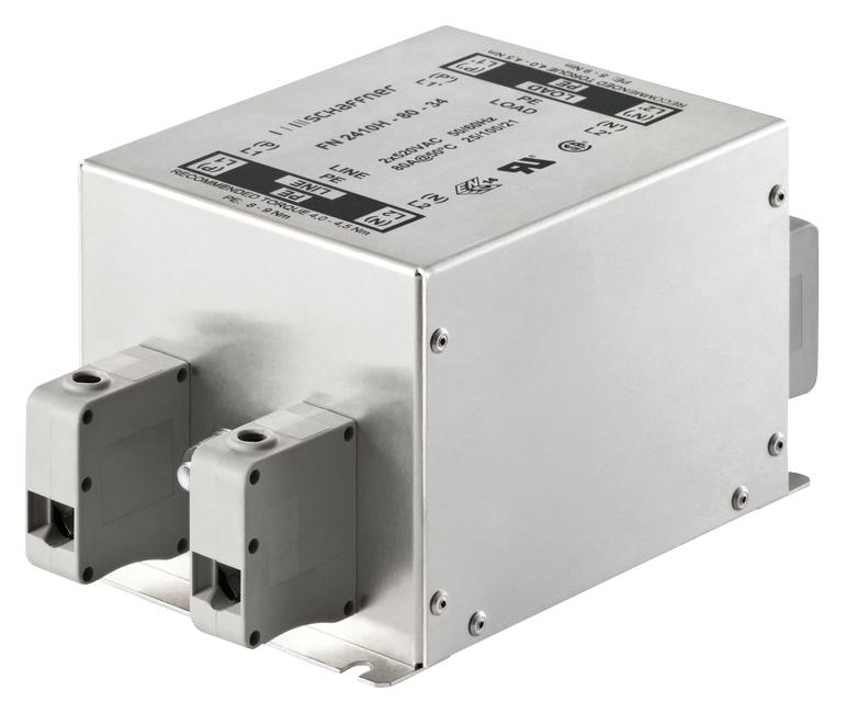 FN2410H-60-34 FILTER, POWER LINE, 60A, 520VAC SCHAFFNER