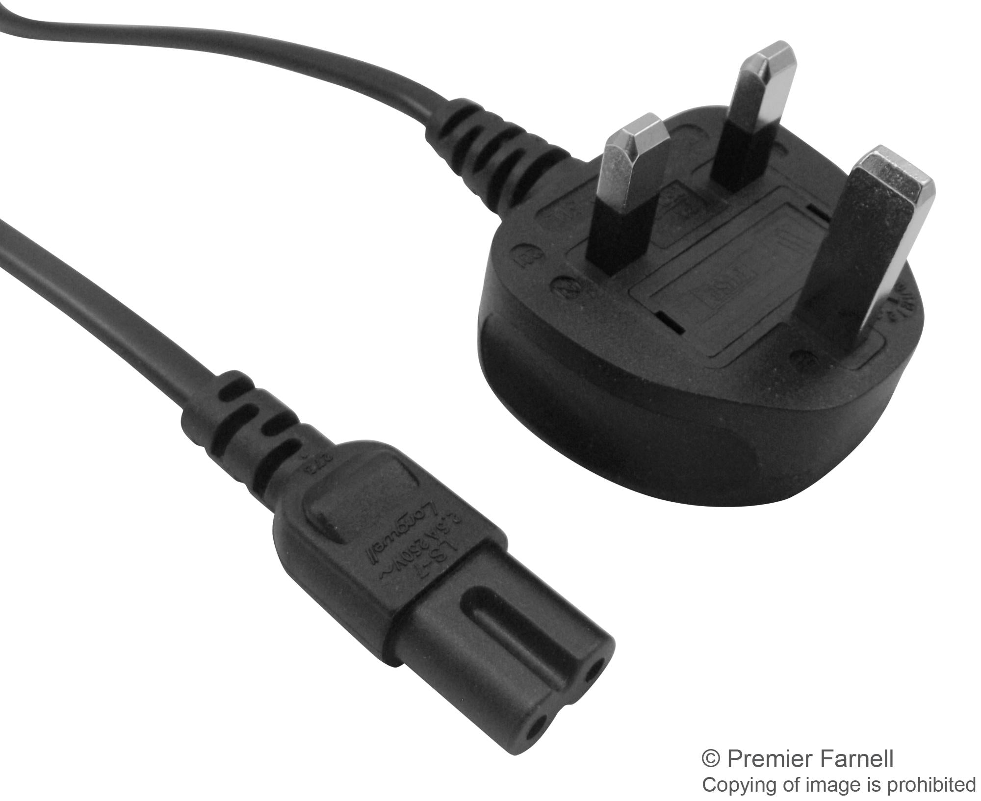 GW-151607 POWER CORD, UK PLUG-IEC 60320 C7, 1M MULTICOMP PRO