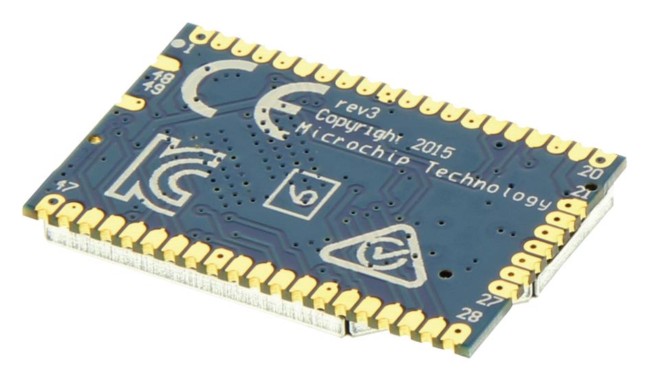 RN1723-I/RM100 WLAN MODULE, 802.11B/G, 2.4GHZ, SPI/UART MICROCHIP