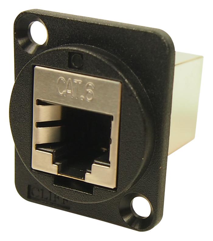 CP30222SX FTP ADAPTOR, RJ45, JACK, 8P8C, CAT6 CLIFF ELECTRONIC COMPONENTS