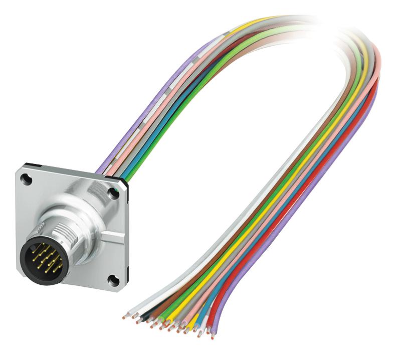 SACC-SQ-M12MS-17CON-25F/0,5 SENSOR CORD, 17P, M12 PLUG-FREE END PHOENIX CONTACT