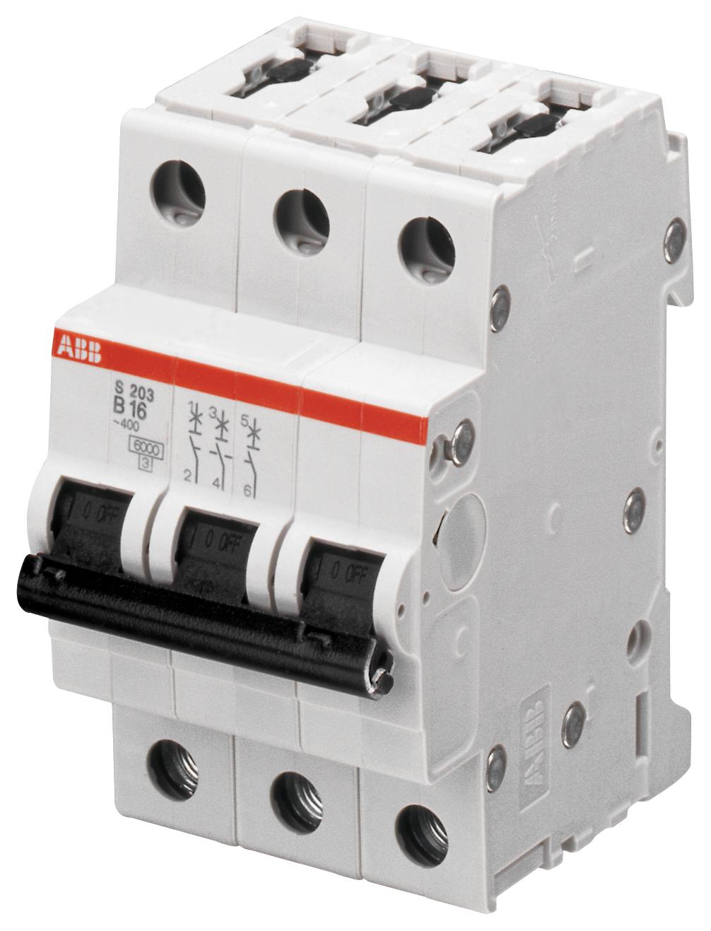 S203-D10 CIRCUIT BREAKER, THERMAL MAG, 3 POLE ABB