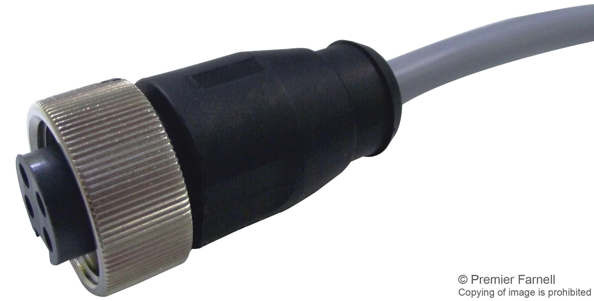 21 34 970 0495 015 SENSOR CORD, 4P, 7/8" RCPT-FREE END HARTING