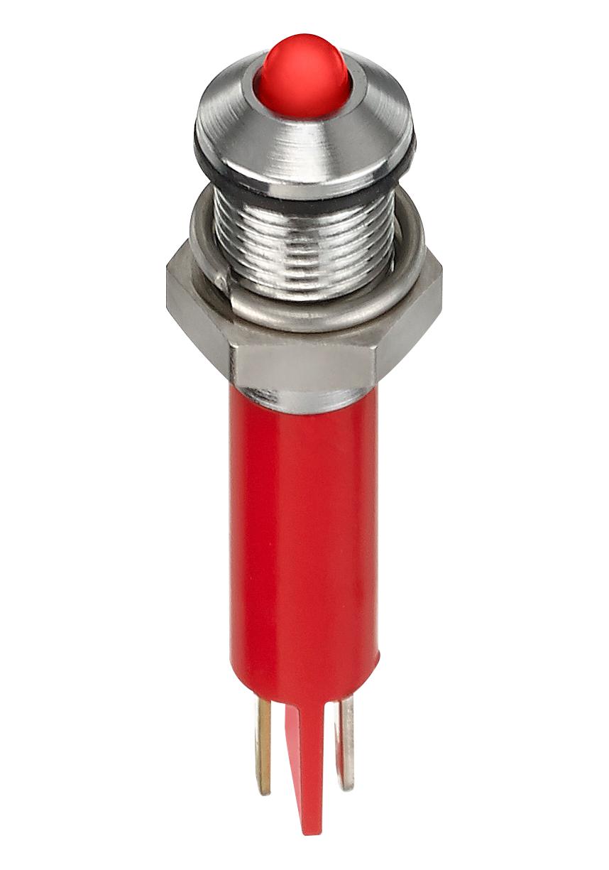 Q6P1CXXR24E LED INDICATOR, PANEL, 6MM, RED, 24VDC APEM
