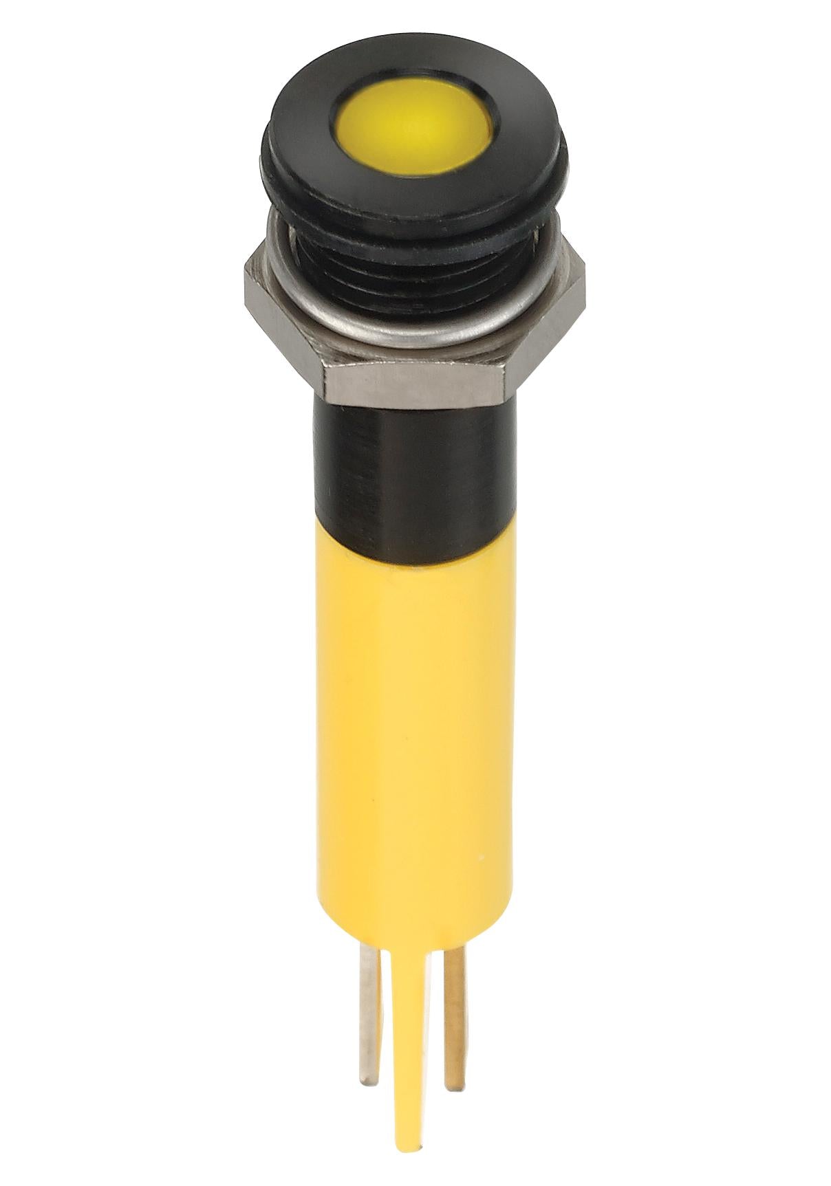 Q8F1BXXHY110E LED INDICATOR, PANEL, 8MM, YELLOW, 110V APEM