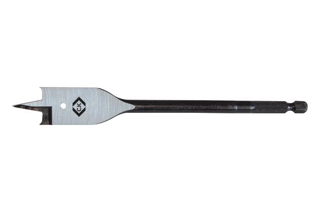 T2942-20 FLAT DRILL BIT, E6.3 DRIVE, 20MM, 160MM CK TOOLS