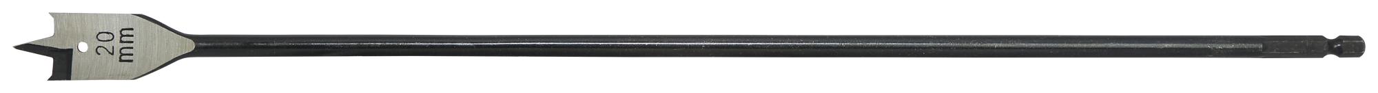 T2942-20400 FLAT DRILL BIT, E6.3 DRIVE, 20MM, 400MM CK TOOLS