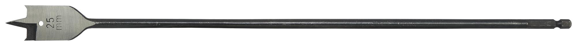 T2942-25400 FLAT DRILL BIT, E6.3 DRIVE, 25MM, 400MM CK TOOLS