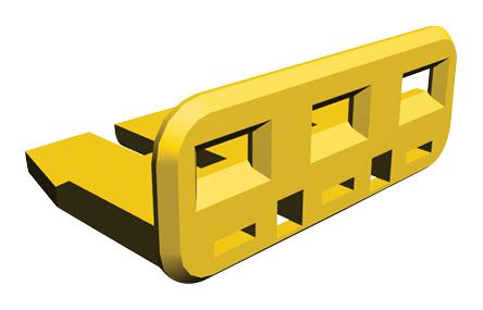 174358-7 DOUBLE LOCK PLATE, 3POS ECONOSEAL PLUG AMP - TE CONNECTIVITY